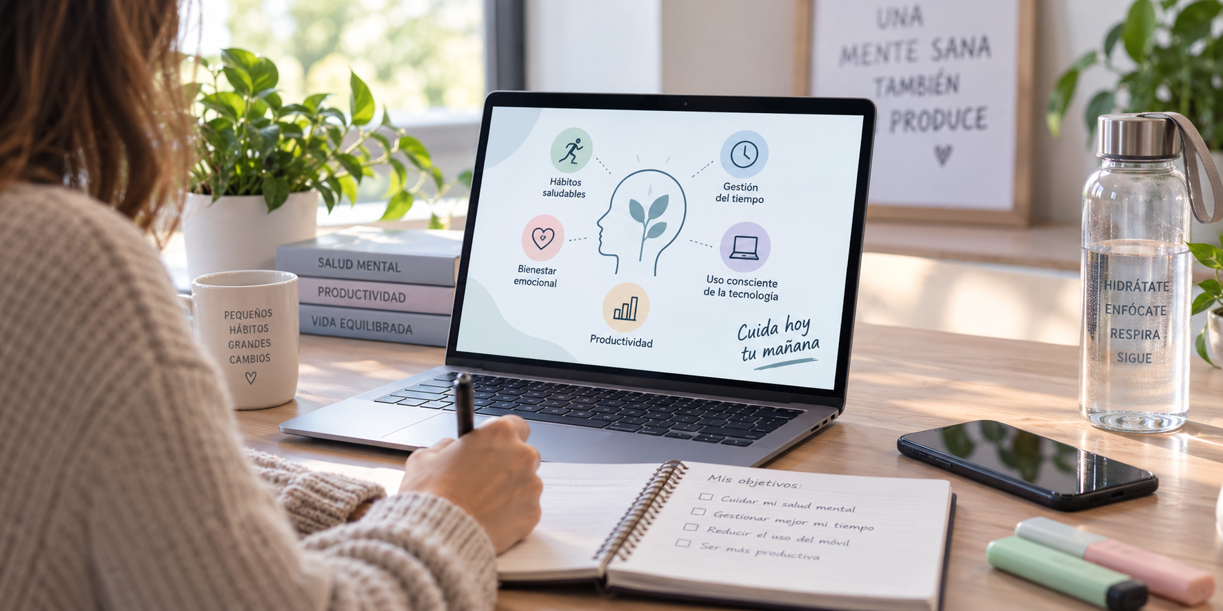 Bienestar Digital: Hábitos Conscientes para una Mente Productiva y Sana.